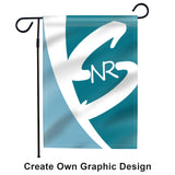 Celebrate Garden Flag - 12x18 inches, 110D Knitted Polyester, Reflective Heron Design, Double Sided