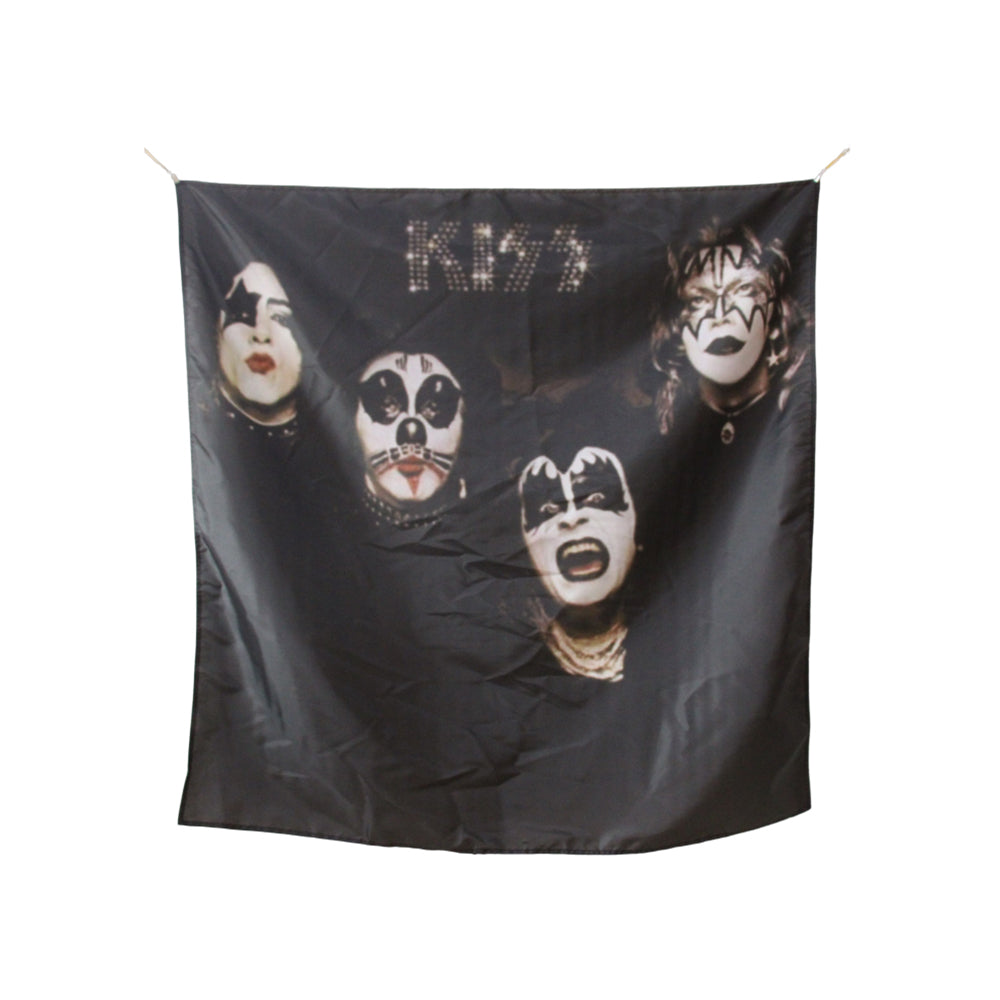 Kiss flag 100% Polyester Digital Printing  Outdoor Banner
