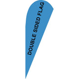 Custom Logo Knitted Polyester Beach Teardrop Flag Promotional Advertising OPEN Swooper Banner