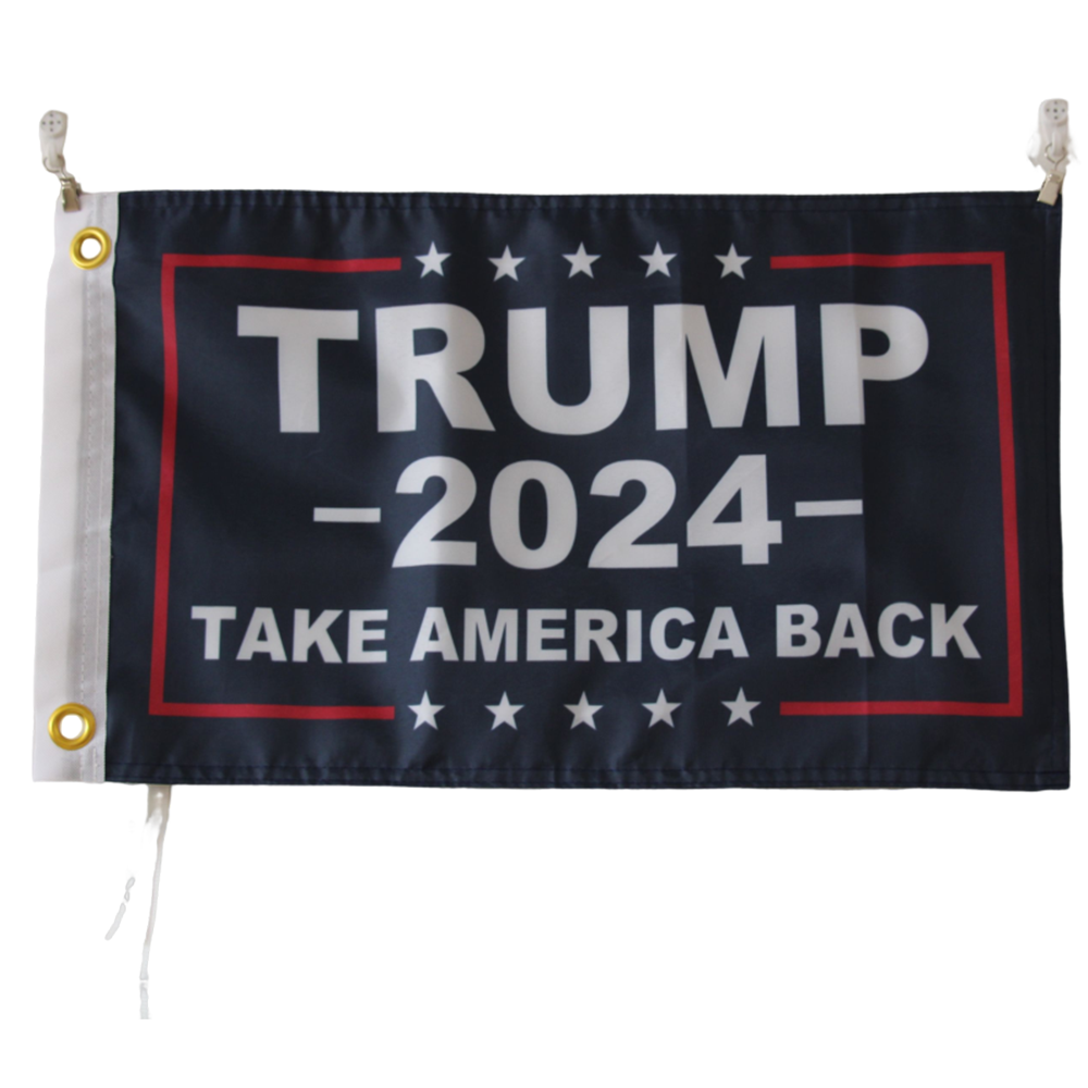 Trump 2024 flag Polyester Digital Printing 3x5ft Outdoor Banner with Brass Grommets
