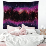 Mysterious Galaxy Tapestry Outer Universe Night Sky Earth Moon Nebula Art Nature Wall Hanging Dorm Decor Living Room Bedroom Decoration 51x 59 Inches