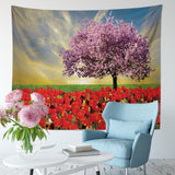 Landscape Decoration Tapestry Waves Boat Nature Landscape Tapestry Wall Hanging Dorm Decor Living Room Bedroom Decoration