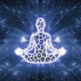 Spiritual Wall Tapestry for Bedroom Yoga Chakra Indie Tapestry Aesthetic Tapestries Hanging Art for Women Men Teenage Girl, Blue Tapestry