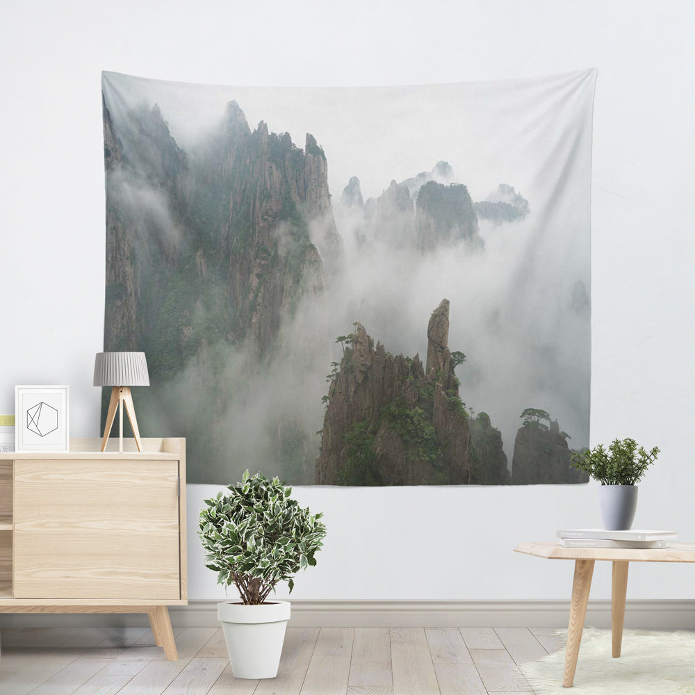 Landscape Decoration Tapestry Waves Boat Nature Landscape Tapestry Wall Hanging Dorm Decor Living Room Bedroom Decoration
