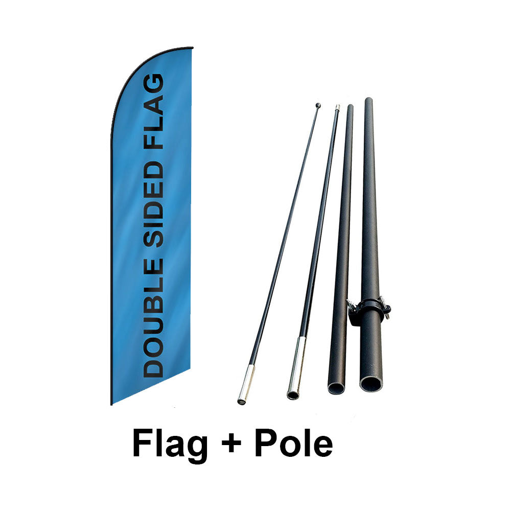 Sinonarui Pizza Advertising Custom Feather Razor Flags Blade Angled Flag for Display