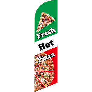 Sinonarui Pizza Advertising Custom Feather Razor Flags Blade Angled Flag for Display