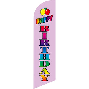 Sinonarui Party Birthday Advertising Custom Feather Razor Flags Blade Angled Flag for Display