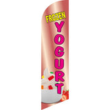 Sinonarui Ice Cream Raspados Advertising Custom Feather Razor Flags Blade Angled Flag for Display