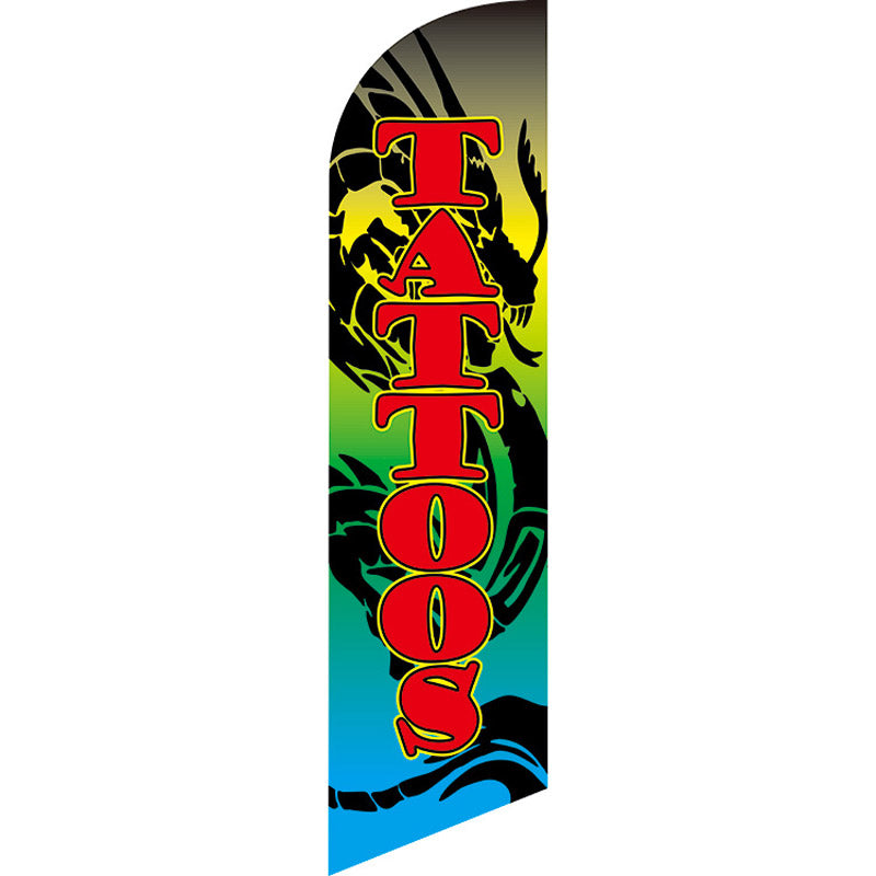 Sinonarui Tatoos Advertising Custom Feather Razor Flags Blade Angled Flag for Display