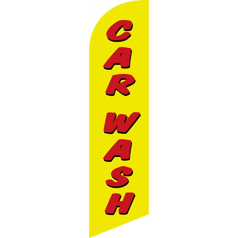 Sinonarui Carwash Advertising Custom Feather Razor Flags Blade Angled Flag for Display