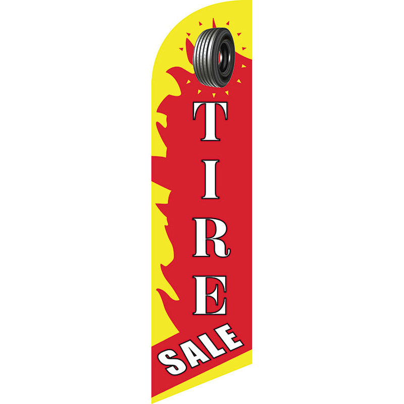 Sinonarui Tire Rims Advertising Custom Feather Razor Flags Blade Angled Flag for Display