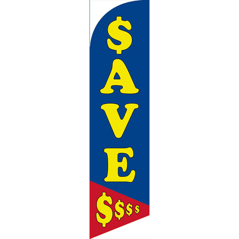Sinonarui Save Advertising Custom Feather Razor Flags Blade Angled Flag for Display