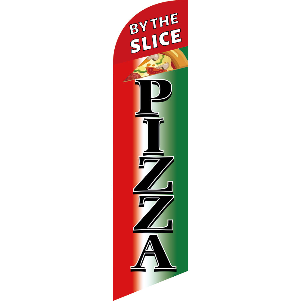 Sinonarui Pizza Advertising Custom Feather Razor Flags Blade Angled Flag for Display