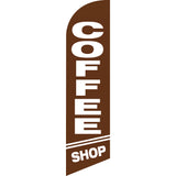 Sinonarui Coffee Advertising Custom Feather Razor Flags Blade Angled Flag for Display