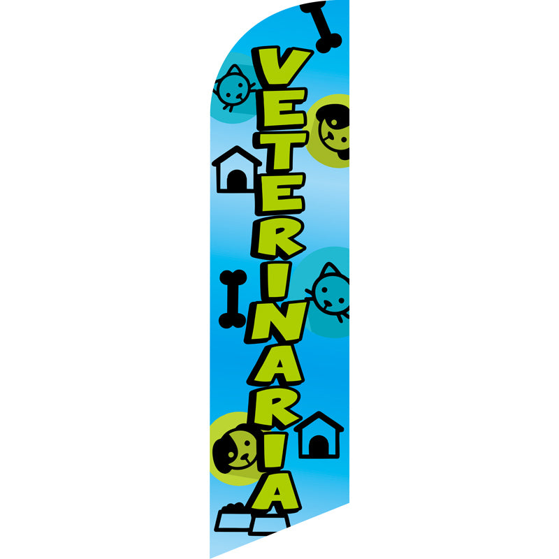 Sinonarui Pet Advertising Custom Feather Razor Flags Blade Angled Flag for Display