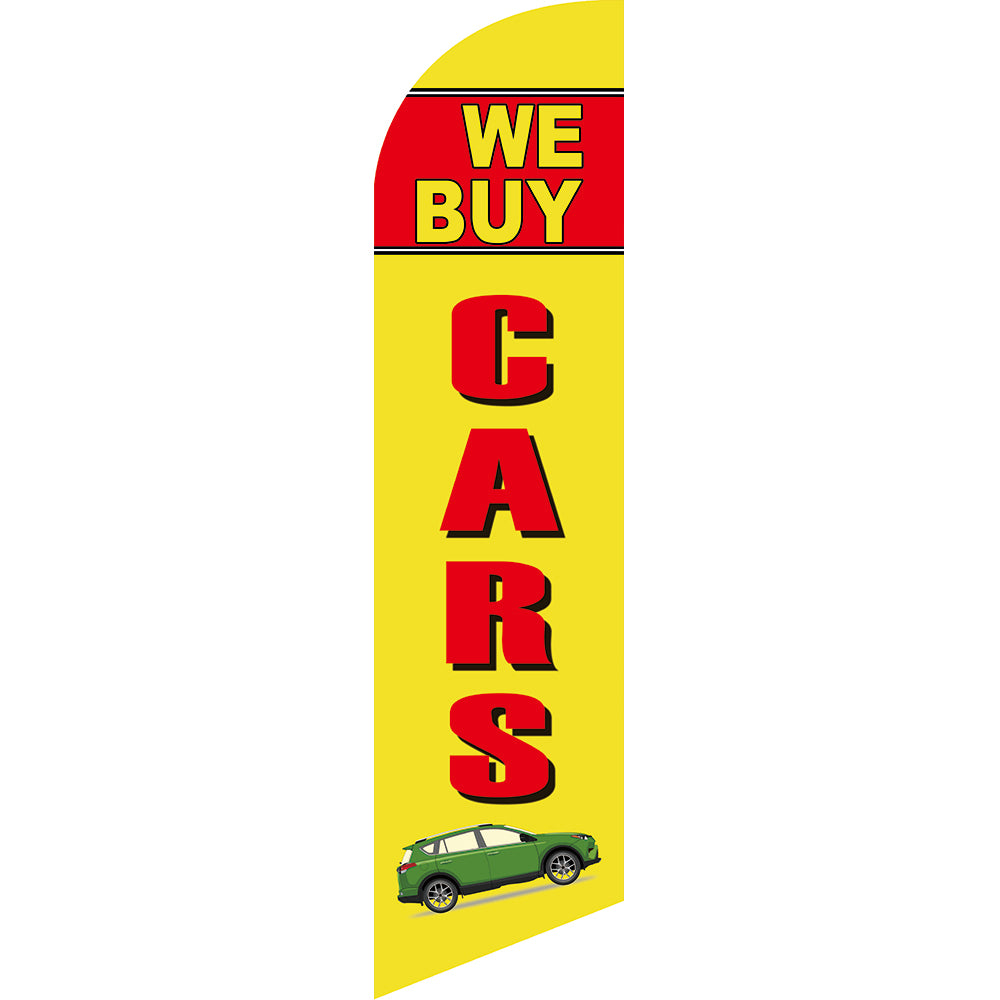 Sinonarui Used Cars Raspados Advertising Custom Feather Razor Flags Blade Angled Flag for Display