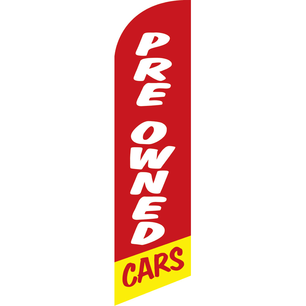 Sinonarui Used Cars Raspados Advertising Custom Feather Razor Flags Blade Angled Flag for Display