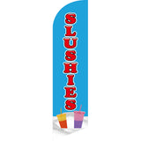 Sinonarui Ice Cream Raspados Advertising Custom Feather Razor Flags Blade Angled Flag for Display