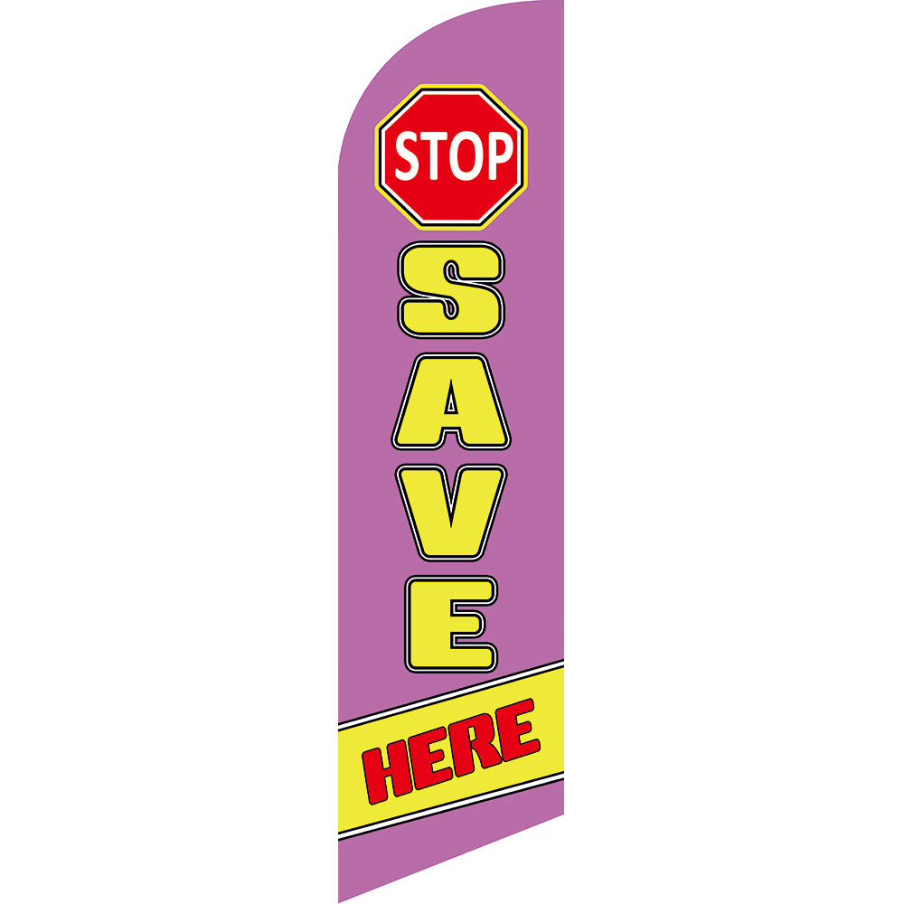 Sinonarui Save Advertising Custom Feather Razor Flags Blade Angled Flag for Display