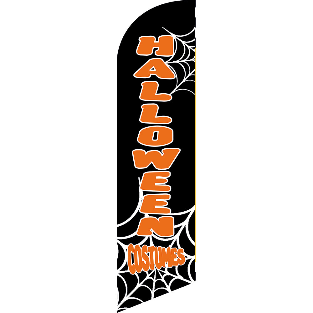 Sinonarui Halloween Advertising Custom Feather Razor Flags Blade Angled Flag for Display