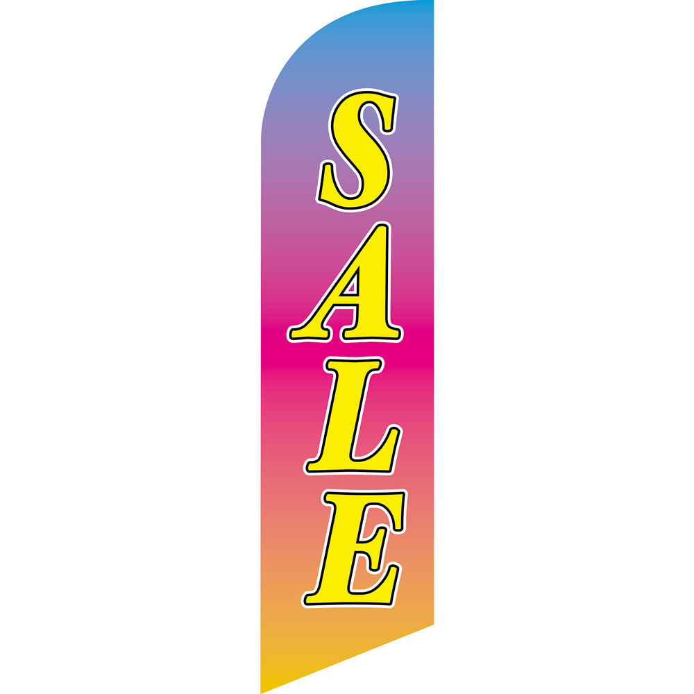 Sinonarui Sale Advertising Custom Feather Razor Flags Blade Angled Flag for Display
