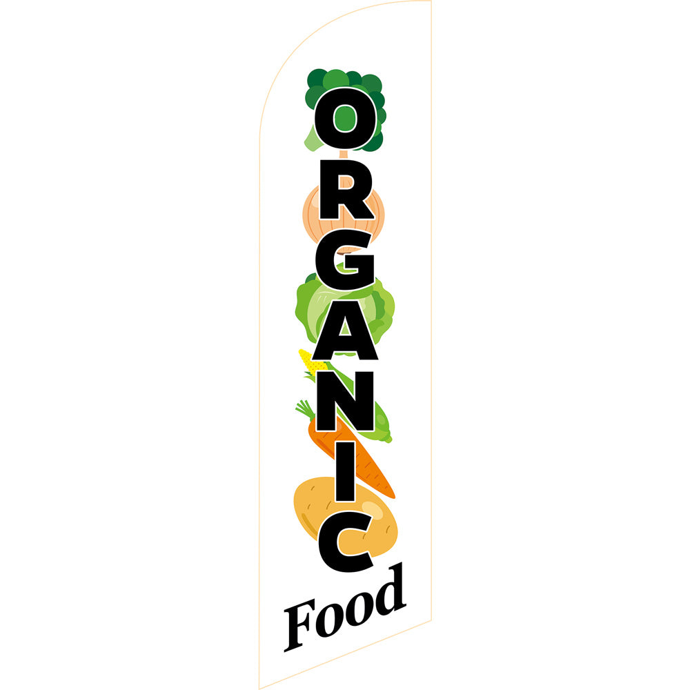Sinonarui Fresh Produce Raspados Advertising Custom Feather Razor Flags Blade Angled Flag for Display