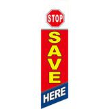 Sinonarui Save Advertising Custom Feather Razor Flags Blade Angled Flag for Display