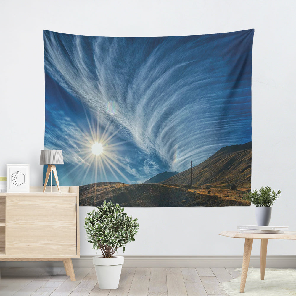 Landscape Decoration Tapestry Waves Boat Nature Landscape Tapestry Wall Hanging Dorm Decor Living Room Bedroom Decoration