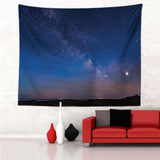 Mysterious Galaxy Tapestry Outer Universe Night Sky Earth Moon Nebula Art Nature Wall Hanging Dorm Decor Living Room Bedroom Decoration 51x 59 Inches