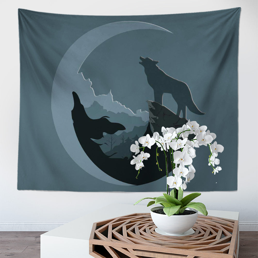 Mysterious Galaxy Tapestry Outer Universe Night Sky Earth Moon Nebula Art Nature Wall Hanging Dorm Decor Living Room Bedroom Decoration 51x 59 Inches
