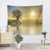 Landscape Decoration Tapestry Waves Boat Nature Landscape Tapestry Wall Hanging Dorm Decor Living Room Bedroom Decoration