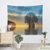 Landscape Decoration Tapestry Waves Boat Nature Landscape Tapestry Wall Hanging Dorm Decor Living Room Bedroom Decoration
