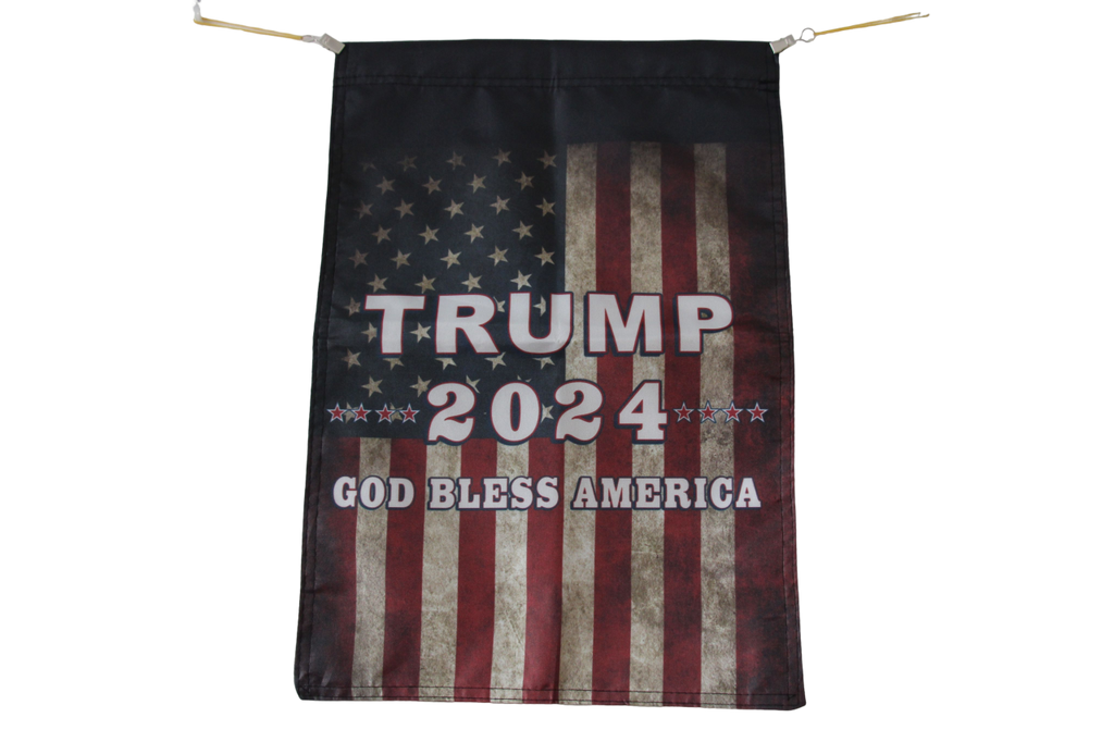 trump 2024 God Bless America flag Polyester Digital Printing 3x5ft Outdoor Banner with Brass Grommets