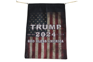 trump 2024 God Bless America flag Polyester Digital Printing 3x5ft Outdoor Banner with Brass Grommets