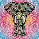 Elephant Wall Tapestry Indie Wall Hanging Bohemian Tapestries Art Home Decor for Bedroom Living Room Women Men Teenage Girl, Pink Tapestry