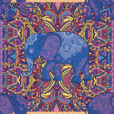 Elephant Wall Tapestry Indie Wall Hanging Bohemian Tapestries Art Home Decor for Bedroom Living Room Women Men Teenage Girl, Purple Tapestry