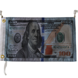 $100 Bill Currency flag Polyester Digital Printing 3x5ft Outdoor Banner with Brass Grommets