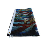 Faith Family Freedom flag Polyester Digital Printing 3x5ft Outdoor Banner with Brass Grommets