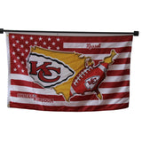 Chiefs Kingdom flag Polyester Digital Printing 3x5ft Outdoor Banner with Brass Grommets