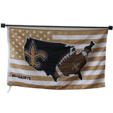 Go Saints flag Polyester Digital Printing 3x5ft Outdoor Banner with Brass Grommets