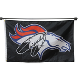 Calgary Broncos flag Polyester Digital Printing 3x5ft Outdoor Banner with Brass Grommets