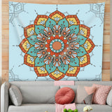 Mandala Tapestry Bohemian Tapestry for Bedroom Boho Indie Hippie Tapestries Aesthetic Vintage Wall Tapestry for Women Men Teenage Girl, Aqua Blue Tapestry