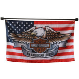 Harley Davidson USA Banner flag Polyester Digital Printing 3x5ft Outdoor Banner with Brass Grommets