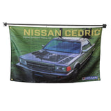 NISSAN CEDRIC flag Polyester Digital Printing 3x5ft Outdoor Banner with Brass Grommets