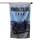 HONDA CB750 FOUR flag Polyester Digital Printing 3x5ft Outdoor Banner with Brass Grommets