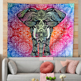 Elephant Wall Tapestry Indie Wall Hanging Bohemian Tapestries Art Home Decor for Bedroom Living Room Women Men Teenage Girl, Pink Tapestry