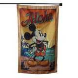 Aloha Mickey Mouse  flag Polyester Digital Printing 3x5ft Outdoor Banner with Brass Grommets