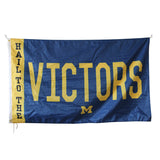 Michigan Team University Wolverines Hail to the Victors 100% Polyester Digital Printing 3x5ft Banner with Brass Grommets