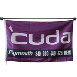 Cuda flag Polyester Digital Printing 3x5ft Outdoor Banner with Brass Grommets