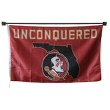 Unconquered flag Polyester Digital Printing 3x5ft Outdoor Banner with Brass Grommets